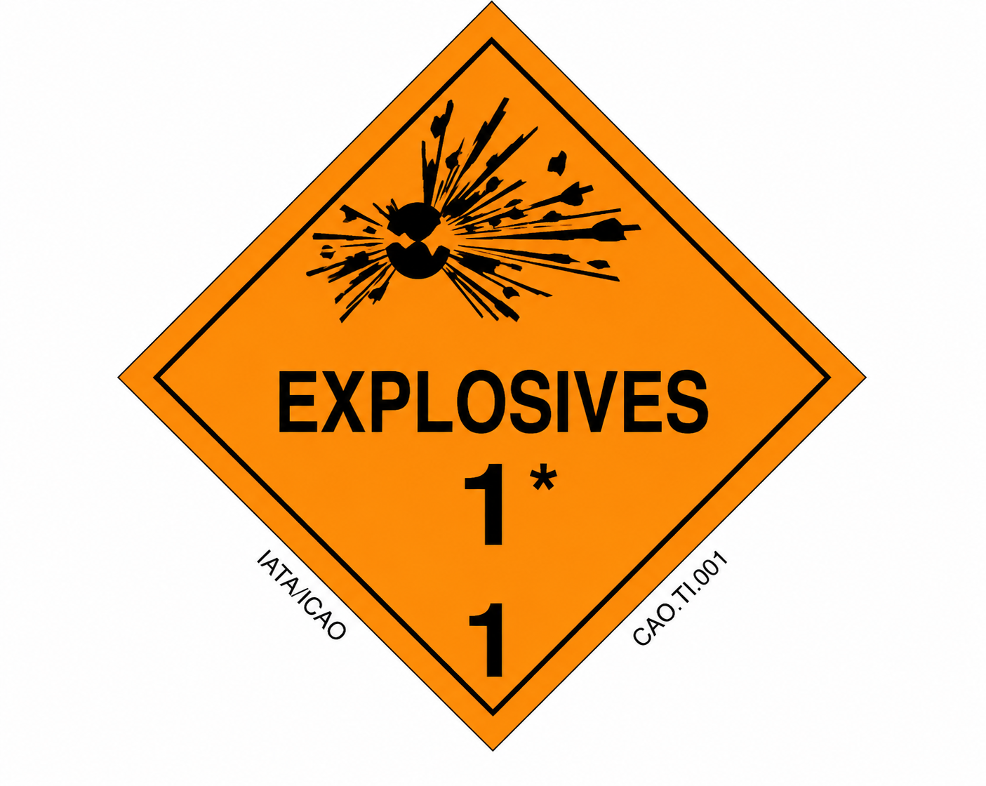 Class 1 Explosives Label